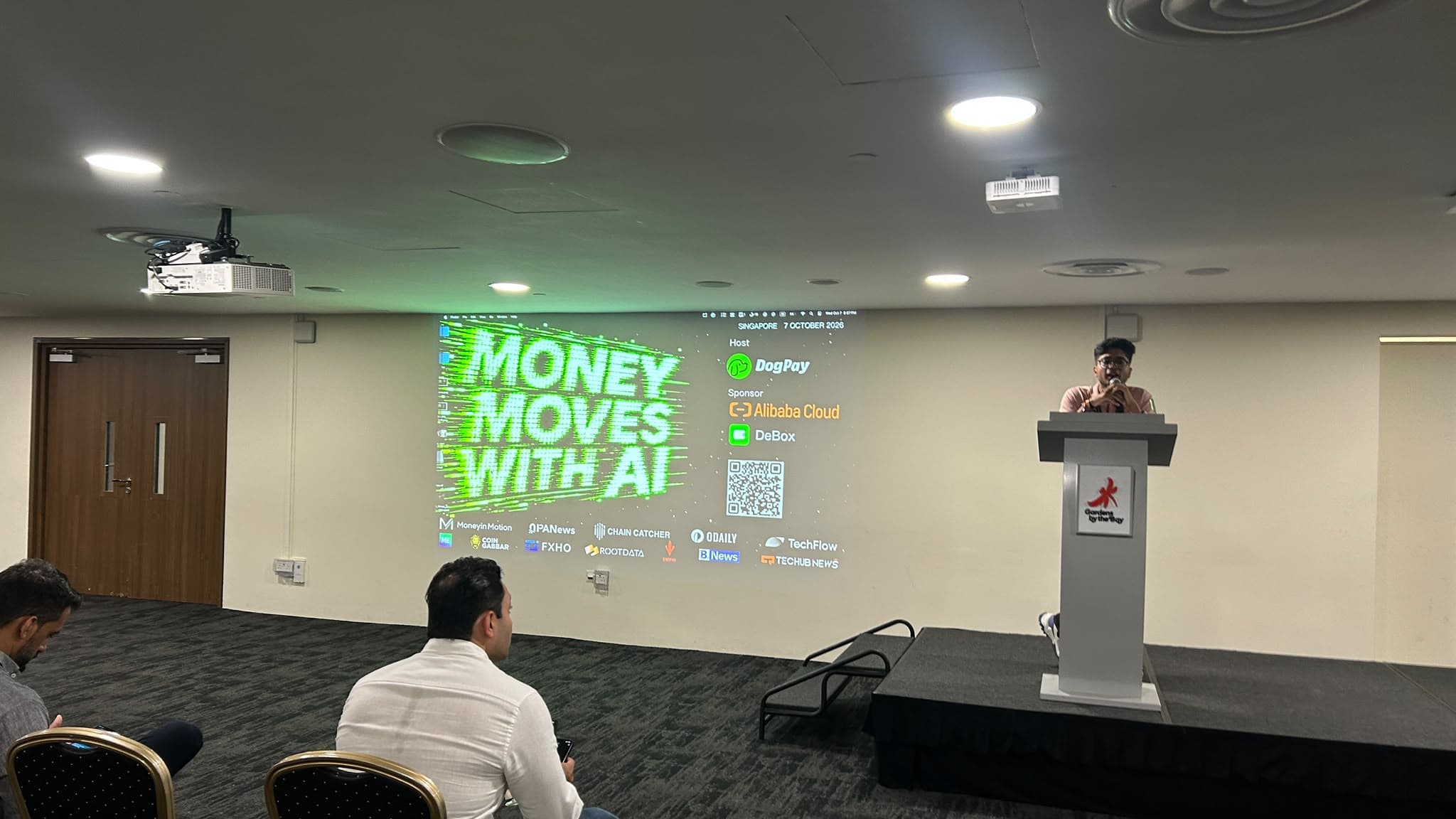 Speaker at the Money Moves With AI open mic, Waterview Room, Gardens by the Bay